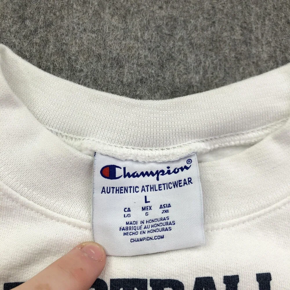 Tennessee Volunteers Sweatshirt Mens Large White NCAA Football Graphic Champion